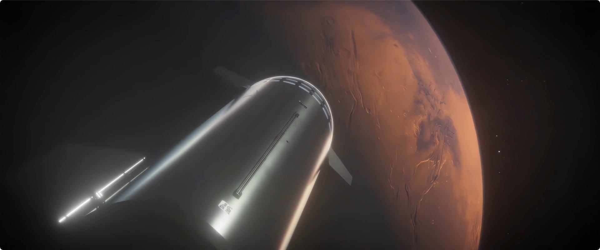 马斯克 SPACEX 星际飞船 火星殖民动画 8K视频素材 1