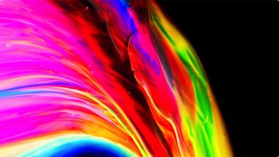 魔术流体HDR 4K宏颜色HDR视觉流体艺术 23
