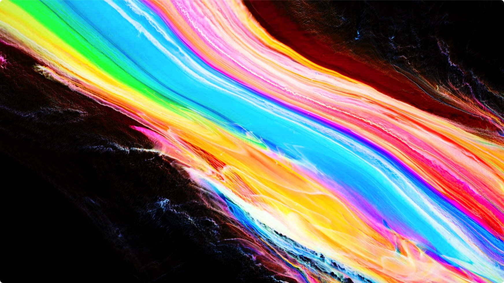 魔术流体HDR 4K宏颜色HDR视觉流体艺术 5