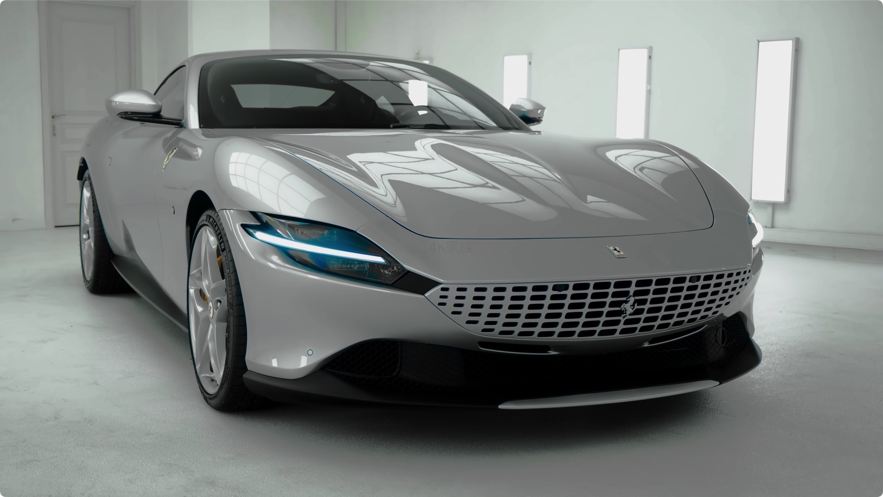 漂亮跑车4k演示片视频 2021 法拉利 Ferrari Roma 5