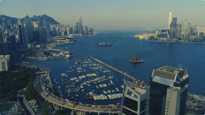 4k航拍城市视频素材_8k香港城市摩天大楼 23