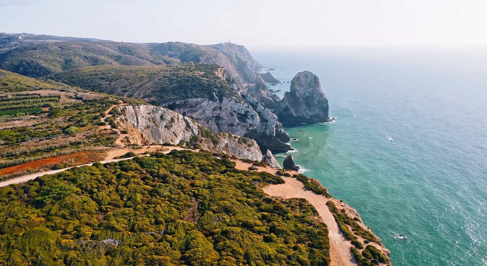 超清 4K 葡萄牙 风景秀丽的空中镜头 1