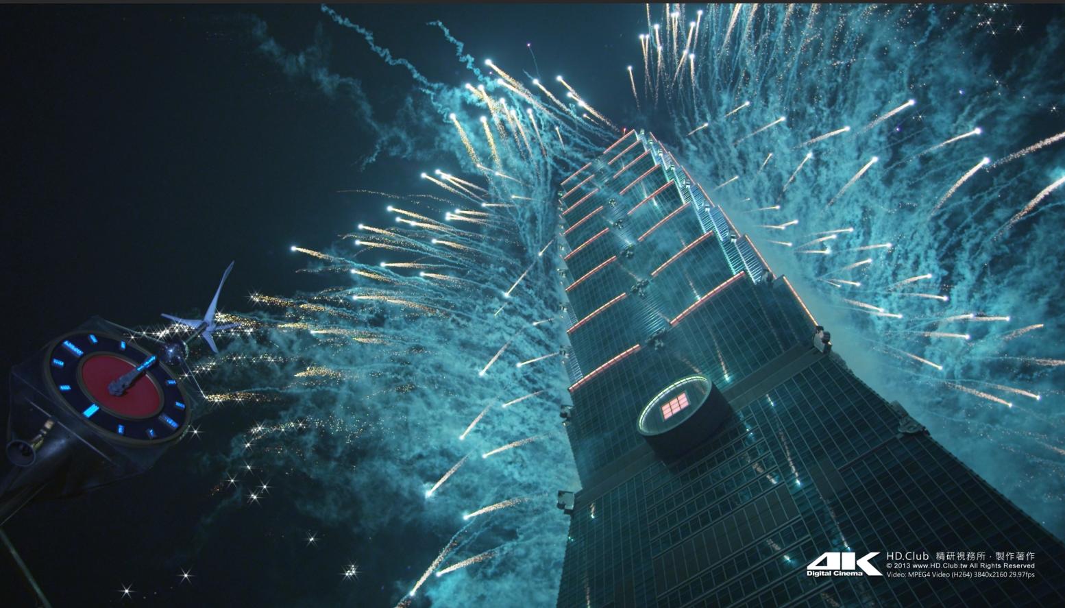 长虹4K演示片 城市夜景素材 1